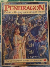 1st Ed. Pendragon: Chivalric Roleplaying in Arthur's Britain Vtg 1985 NM