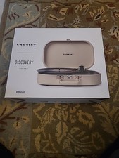 Crosley Discovery Cream Bluetooth Portable 3Speed Turntable