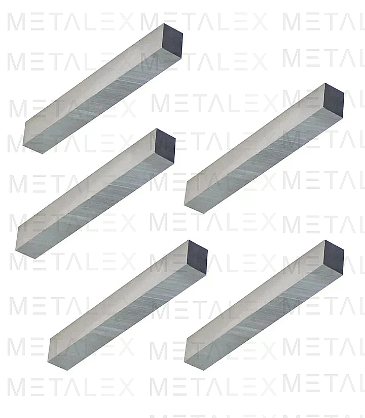 5 Pc 1/4" Square HSS Tool Bit Set M2 Grade 2-1/2" Length Lathe Cutting Tools - Image 2 of 4