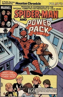 Spider-Man and Power Pack #1 - Marvel Comics - 1984 - Houston Chronicle