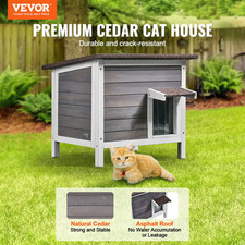 Outdoor Cat House Weatherproof, 24"L x 20"W x 21"H