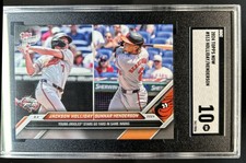 2024 Topps Now Jackson Holliday Gunnar Henderson Rookie RC #513 Orioles SGC 10