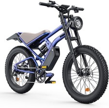 35 MPH Adult Electric Bike 3000W E bike Motorcycle 24" Fat Tire Mountain Bicycle