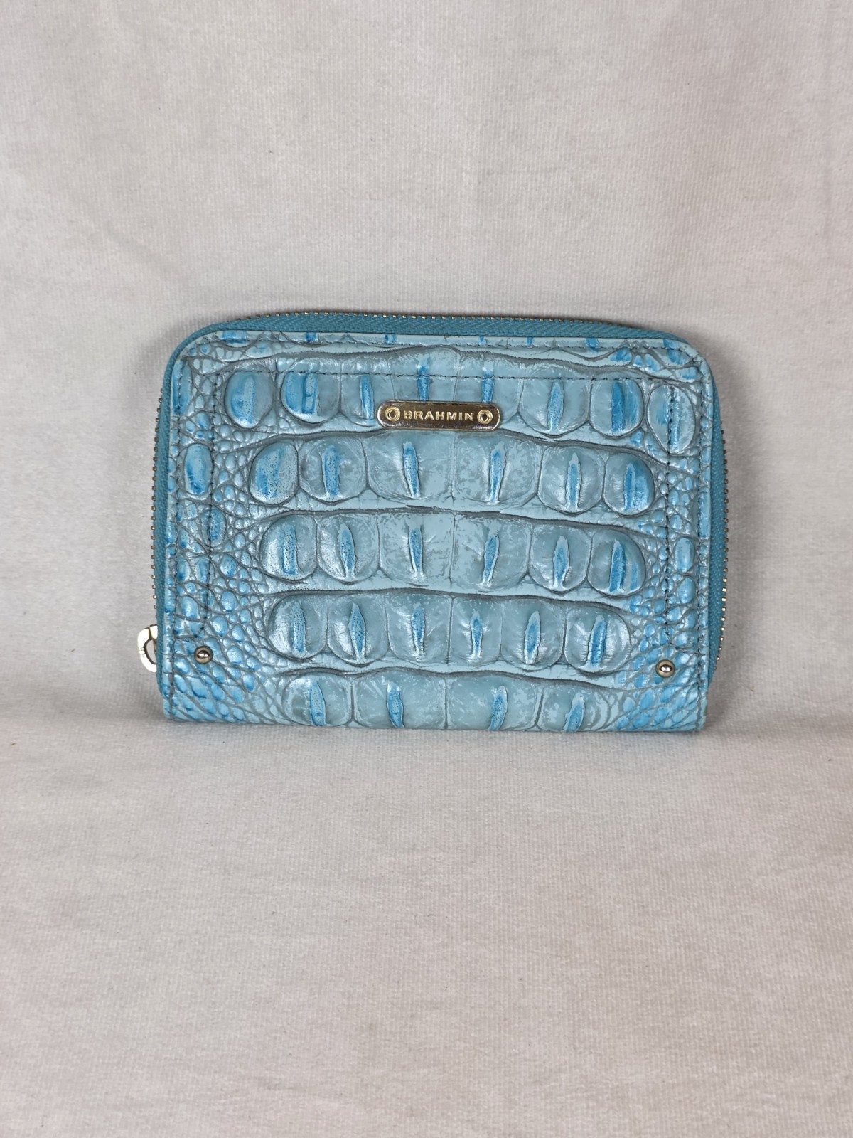 Brahmin Aqua Melbourne Leather Wallet