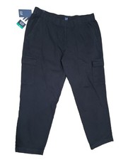GAP Women's Pull-On Twill Cargo Pants, NWT, Black, XL