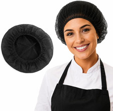 Disposable Bouffant Caps 100Pcs,24Inches Hair Net, Elastic Dust Cap for Food Ser