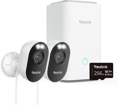 Reolink Outdoor Security Camera System, 2K Plugin Cameras, 5G/2.4GHz Dualband...