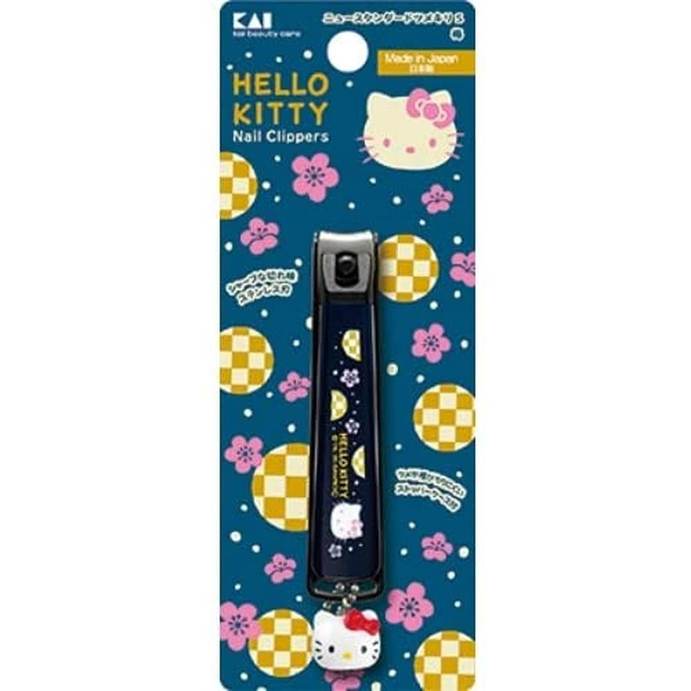 Kai Hello Kitty Japanese Style New Standard S Plum Blossom Curved Nail Clippers