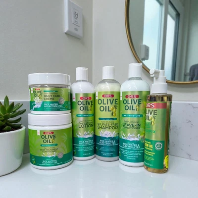 ORS Olive Oil Daily Hair Care Bundle, Scalp Essential Moisturizing Sulfate Free