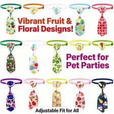 Pet Tie Four Seasons Fruit Style Adjustable Collar Accessory for Cats and Dogs