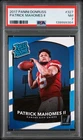 2017 PANINI DONRUSS #327 PATRICK MAHOMES II ROOKIE RC PSA 7