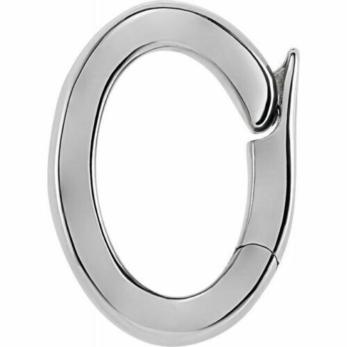 18K Gold Bail Hinge Enhancer Charm Pendant Pearl Necklace Enhancer