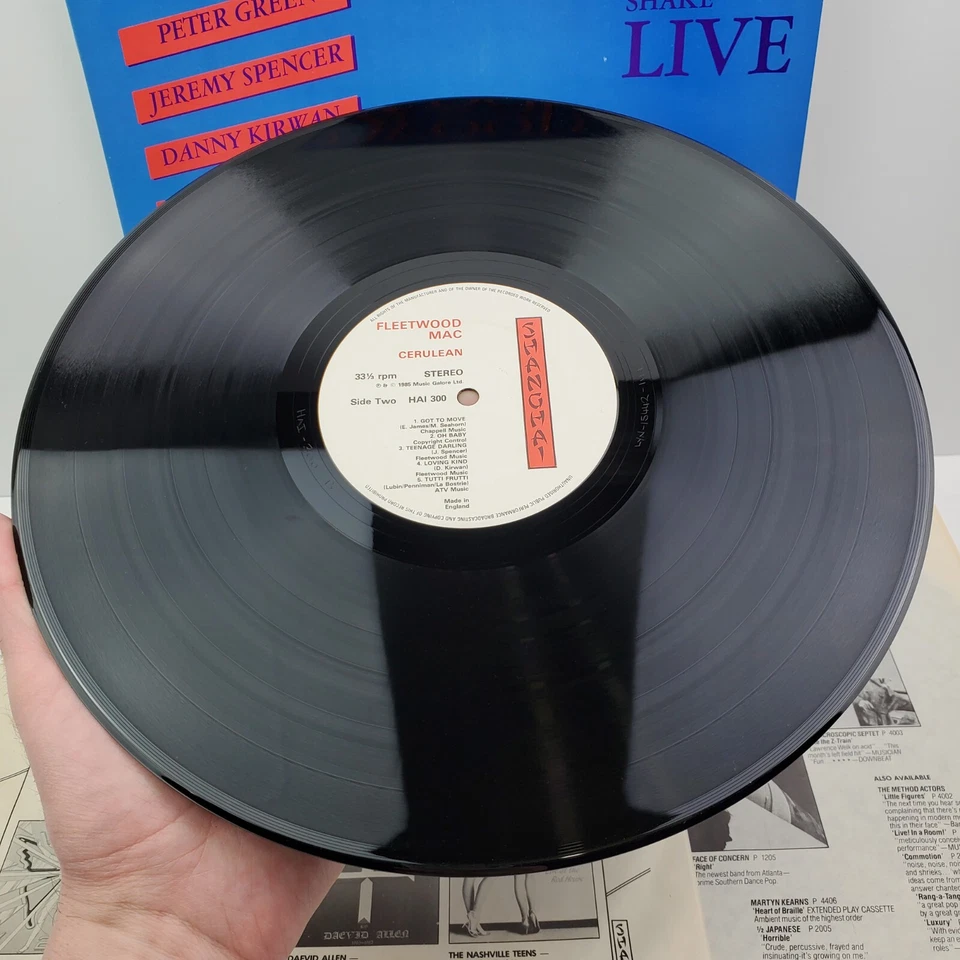 Fleetwood Mac Cerulean Vinyl Double LP (Live, Boston) Shanghai UK 1985 Near Mint - Image 4 of 4