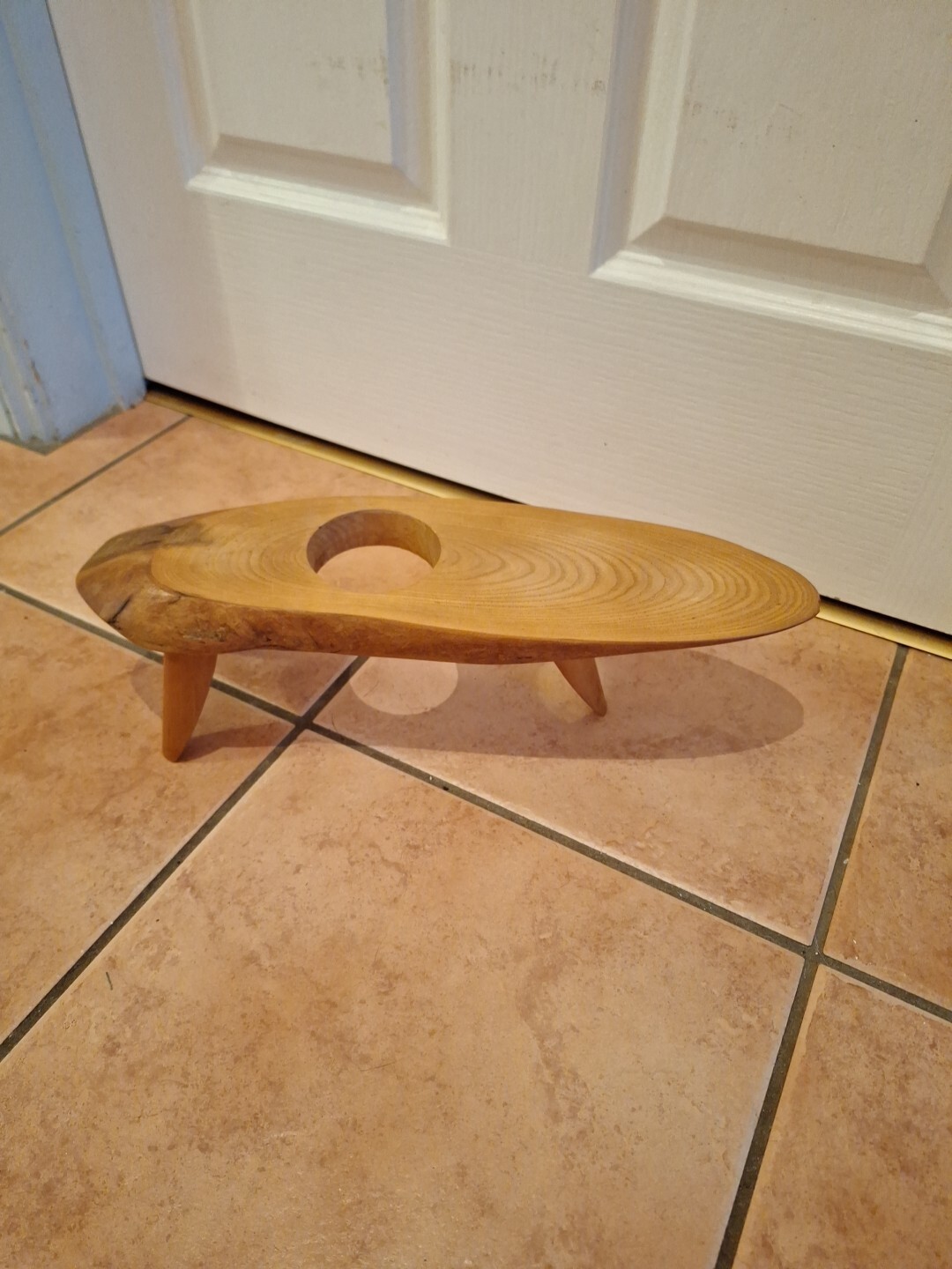 Tiny Little Wooden Table With Hole