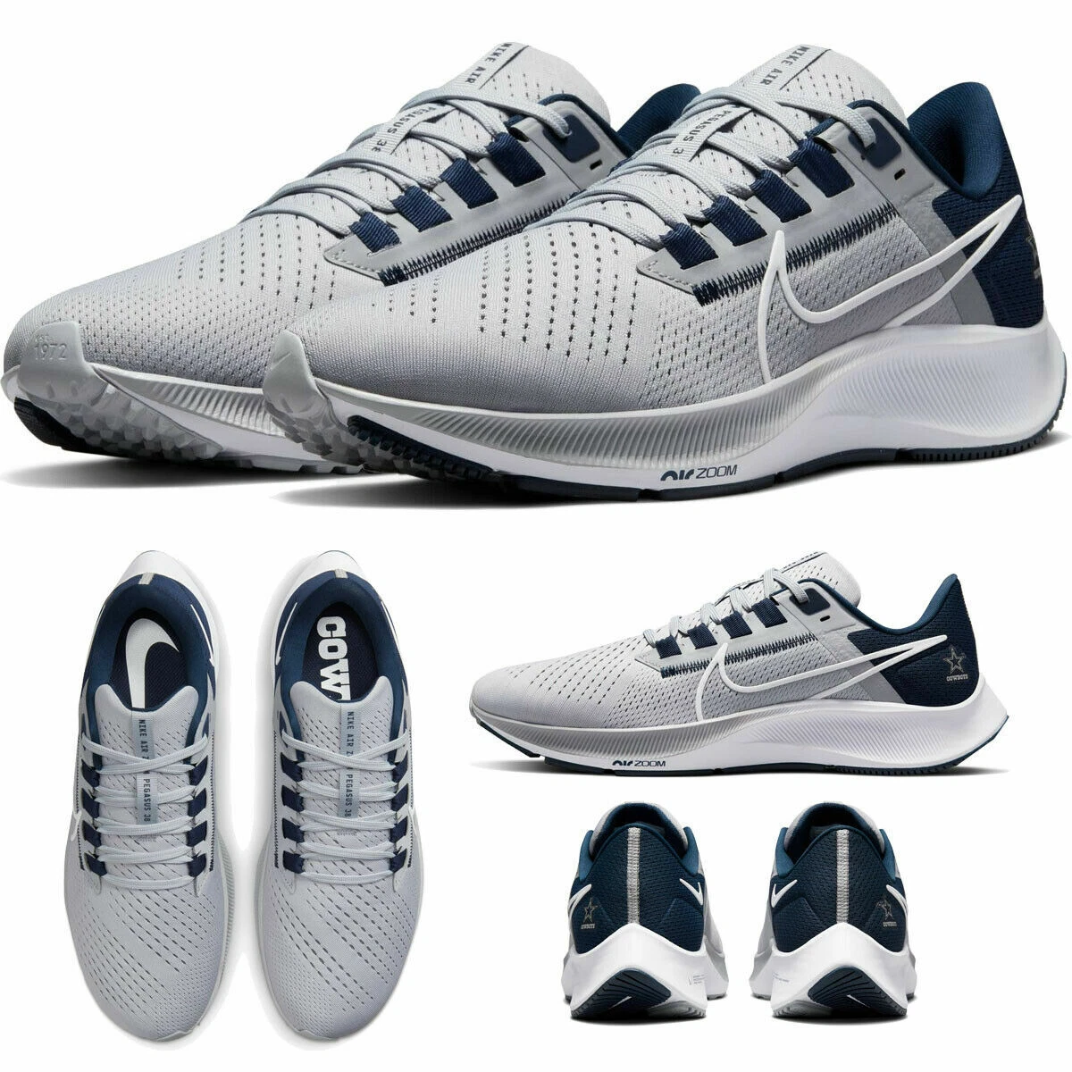 Preços baixos em Nike NFL x Air Zoom Pegasus 38 Dallas Cowboys | eBay
