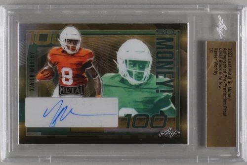 2023 Leaf Metal Xavier Worthy #SM-XW1