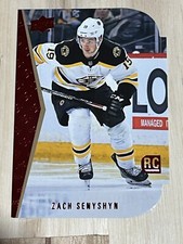 2019-20 Upper Deck Hockey Card Zach Senyshyn #8 RC Red Die Cut NM