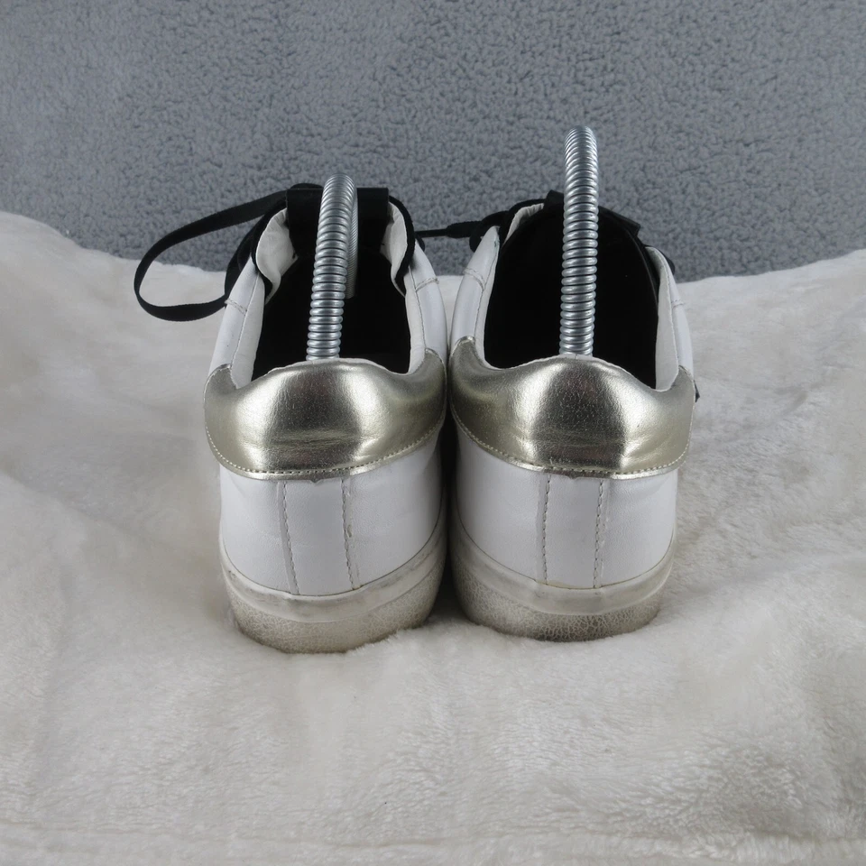 Zapatilla deportiva Steve Madden para mujer talla 10 estornino negra blanca con cordones adulto Foto 4 de 4