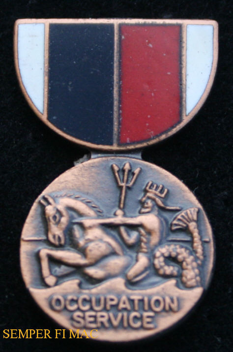 Occupation Service Medal US NAVY LAPEL HAT PIN UP MARINES NEPTUNE TIE TAC VET