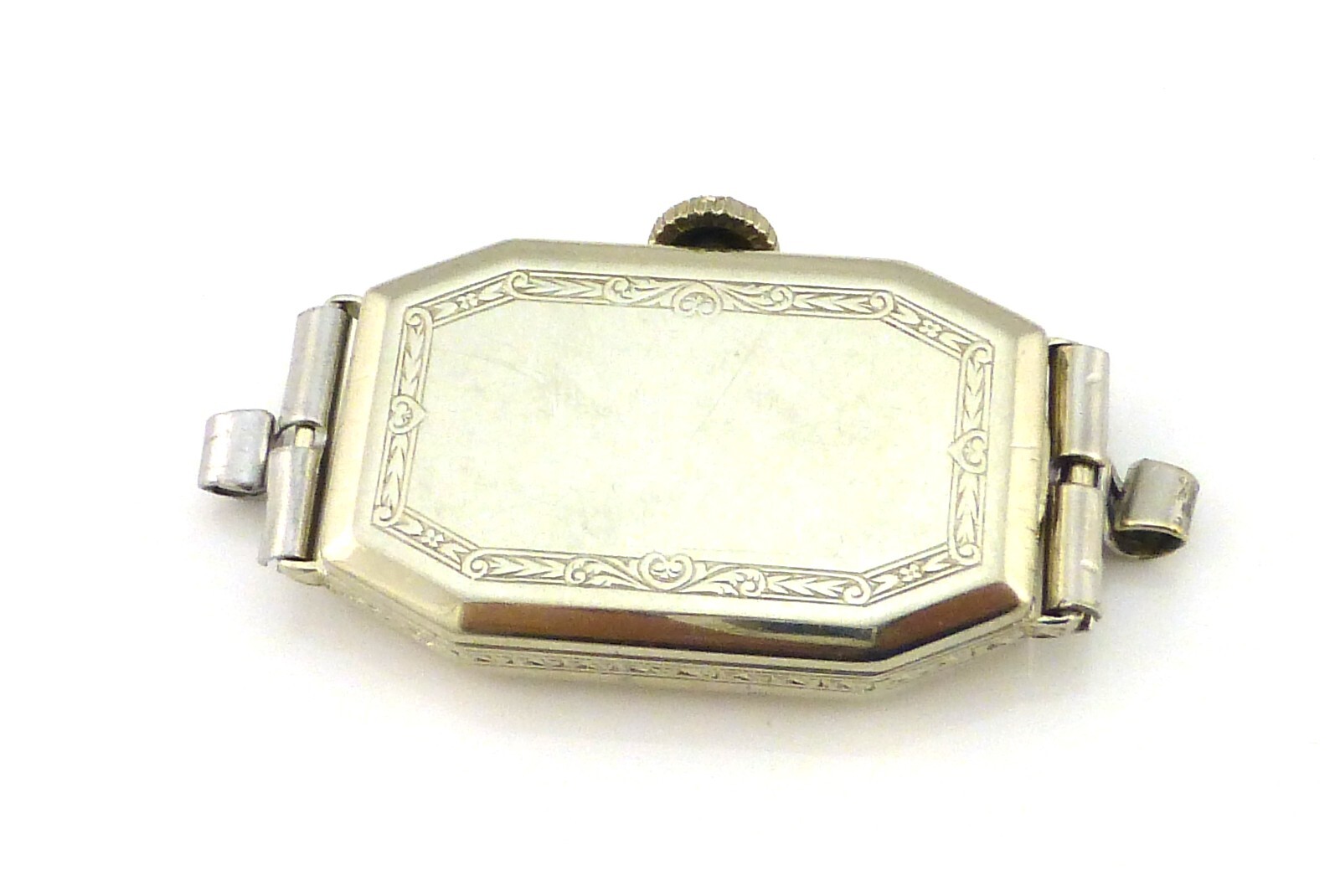 Vintage Wadsworth 19.2K Solid White Gold Watch Case 7.1 grams Scrap eBay