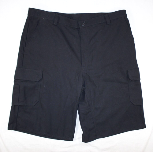 New Dickies Functional Canvas Cargo Work Shorts Long Black WP90BK Men's Size 42