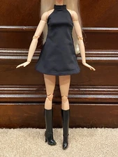 NEW_Outfit_Barbie Basics 2025 Model 03 AA Made To Move_Black Clothes Tall Shoes