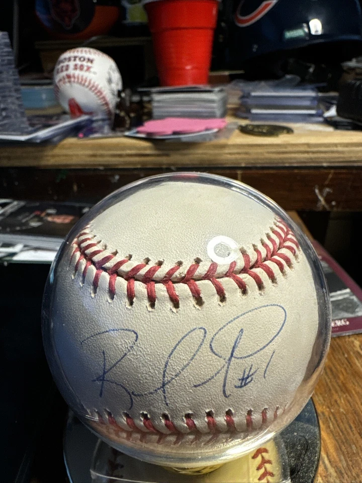 Rafael Furcal, 2000 NL Novato del Año, Firmado MLB Béisbol Foto 3 de 4