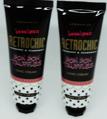 2 AROMANICE RETROCHIC BON BON TRUFFLES Luxurious Glamorous Hand Creams