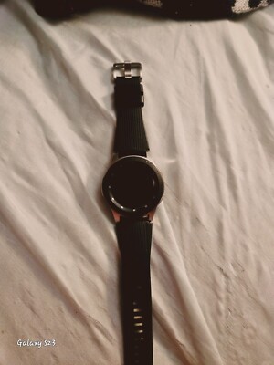 Samsung Galaxy Watch3 45mm Titanium Case with Silicone Sport Band Smartwatch...