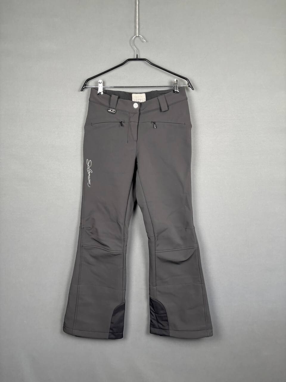 Pantaloni da neve donna Salomon taglia 38 neri poliammide gamba larga sci snowboard