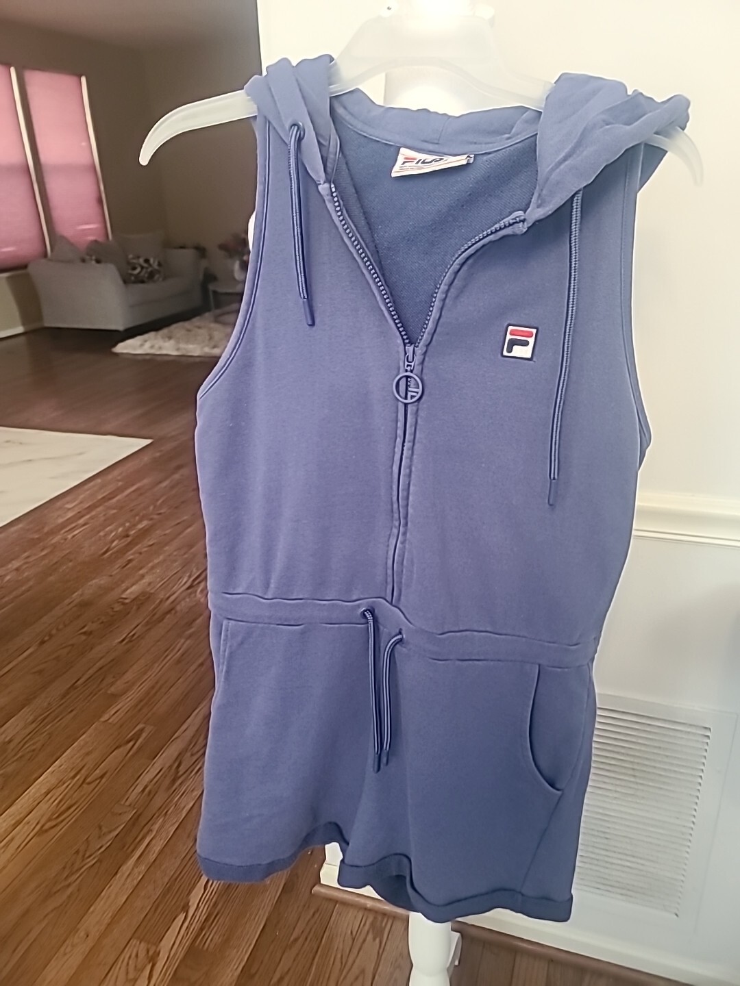 FILA maglione pantaloncino donna senza maniche con cappuccio taglia media