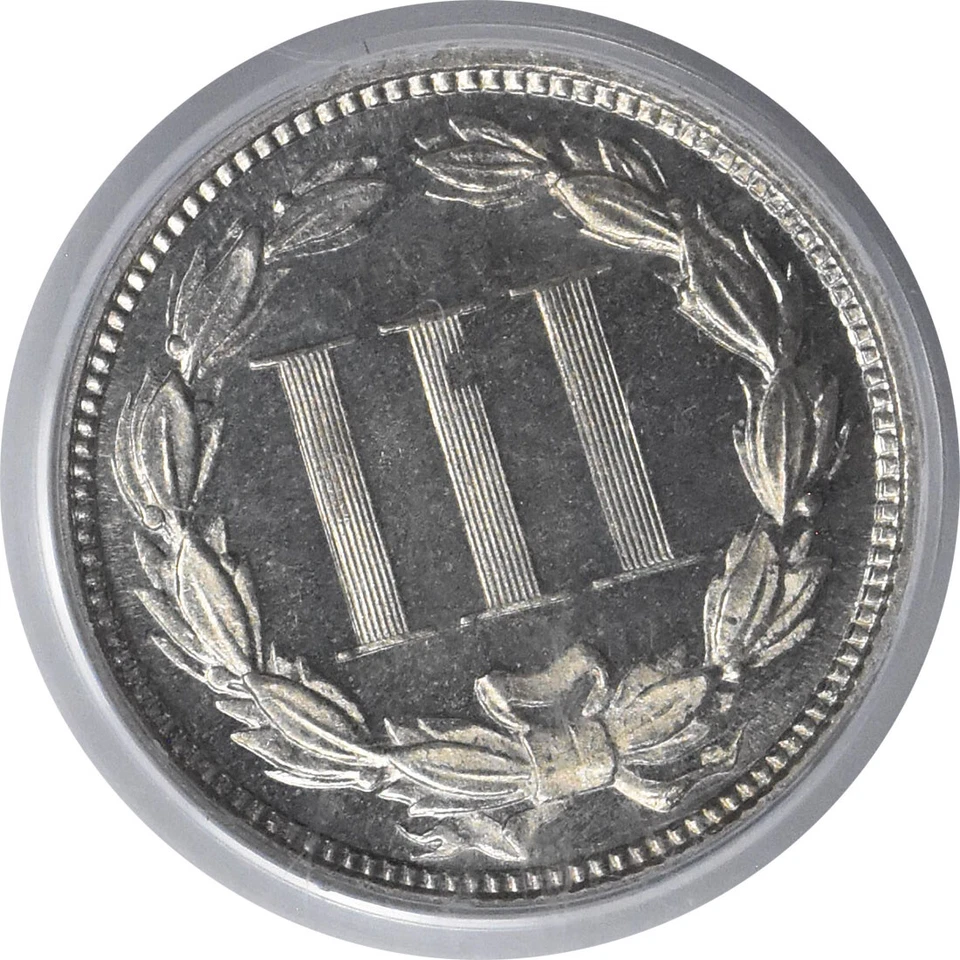 1873 Three Cent Nickel Closed 3 PR65CAM PCGS - Image 4 of 4