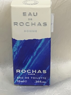Eau de Rochas Homme 10ml EDT Mini Vintage Splash (new with box)