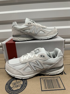 Youth New Balance 990  White Grey  Size 1.5Y KJ990NCP