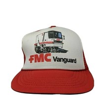 Vintage FMC Vanguard Sweeper Machine Snap Back Mesh Trucker Hat