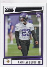2022 SCORE ANDREW BOOTH JR. ROOKIE