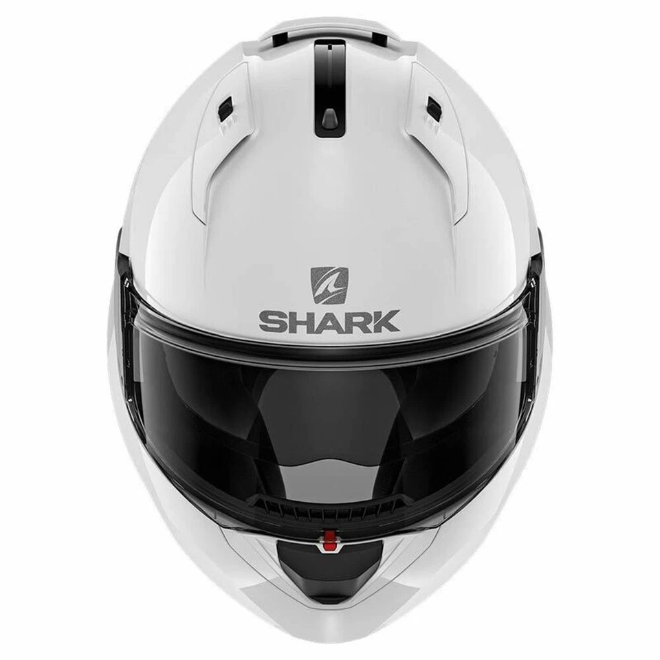 Casco de motocicleta Open Box Shark Evo ES blanco cara completa talla grande Foto 4 de 4