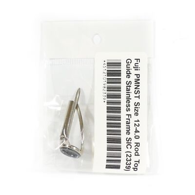Fuji PMNST Size 12-4.0 Rod Top Guide Stainless Frame SIC x 1 (2339)