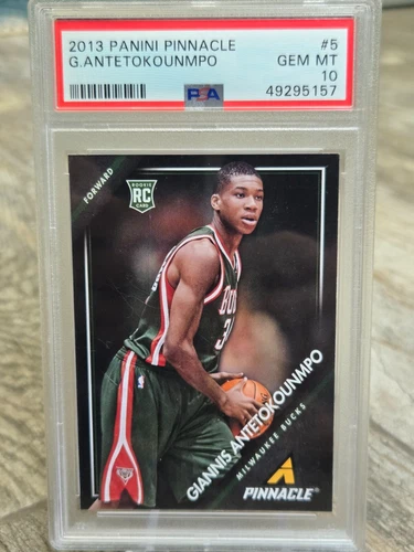 GIANNIS ANTETOKOUNMPO 2013-14 Panini Pinnacle #5 - PSA 10 Gem Mint RC Rookie NBA