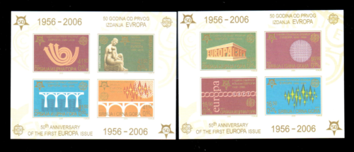 Serbia Scott 289a And 293a 2005 Europa Souvenir Sheets - 第 1/1 張圖片