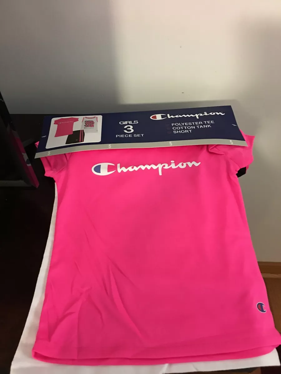 Champion girl short sets hot sale