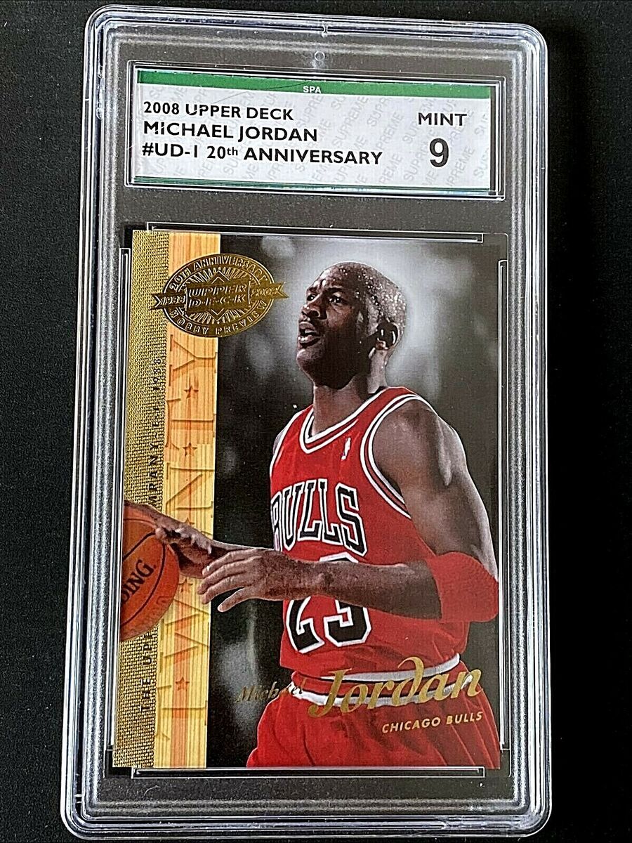 MICHAEL JORDAN 2008 Upper Deck 20th Anniversary Card #UD-1 MICHAEL JORDAN 2008 Upper Deck 20th Anniversary Card #UD-1
