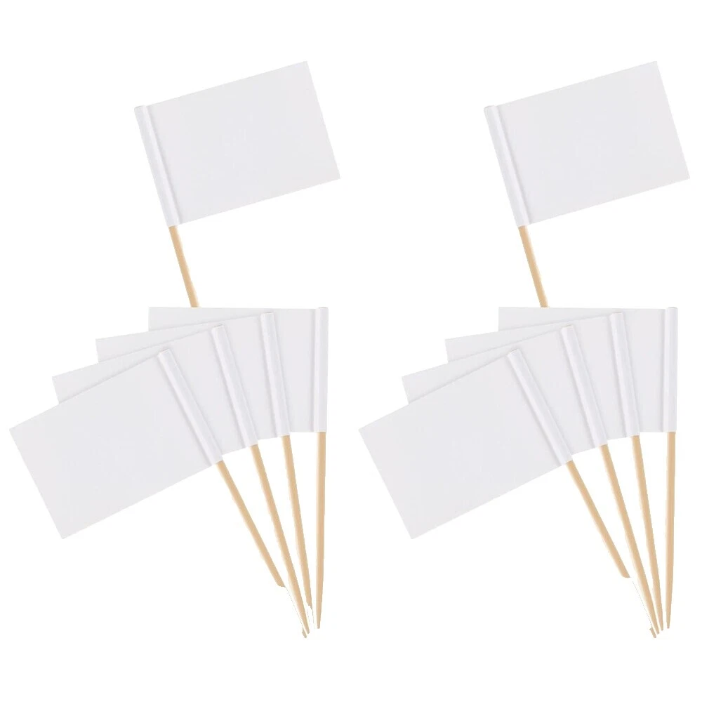 Blanco Pastel Cupcake Picks selecciones