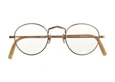 Ancienne paire de Lunettes en Plaqué Or vers 1920