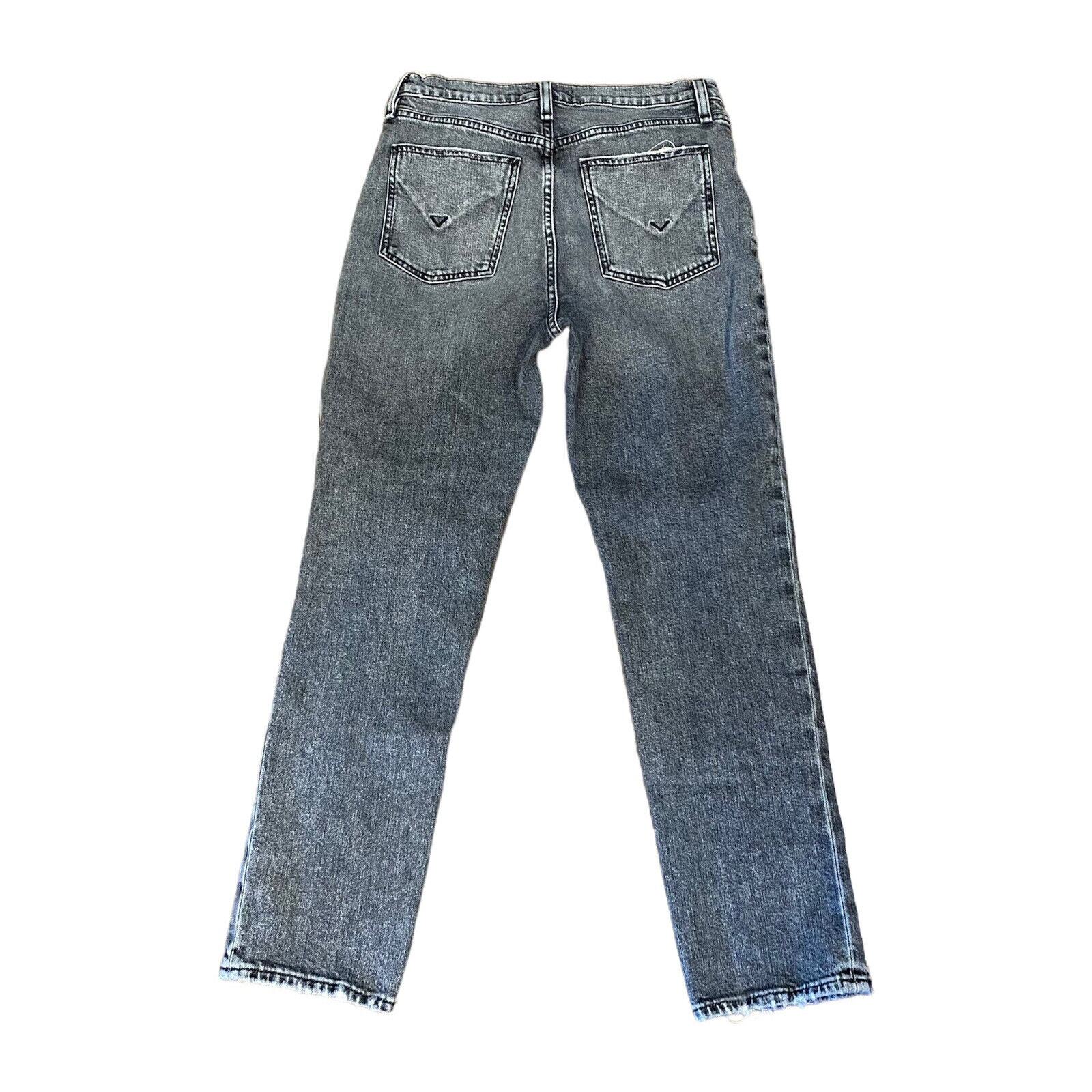 Hudson Holly High Rise Straight Leg Denim Jeans Size 29 Gray