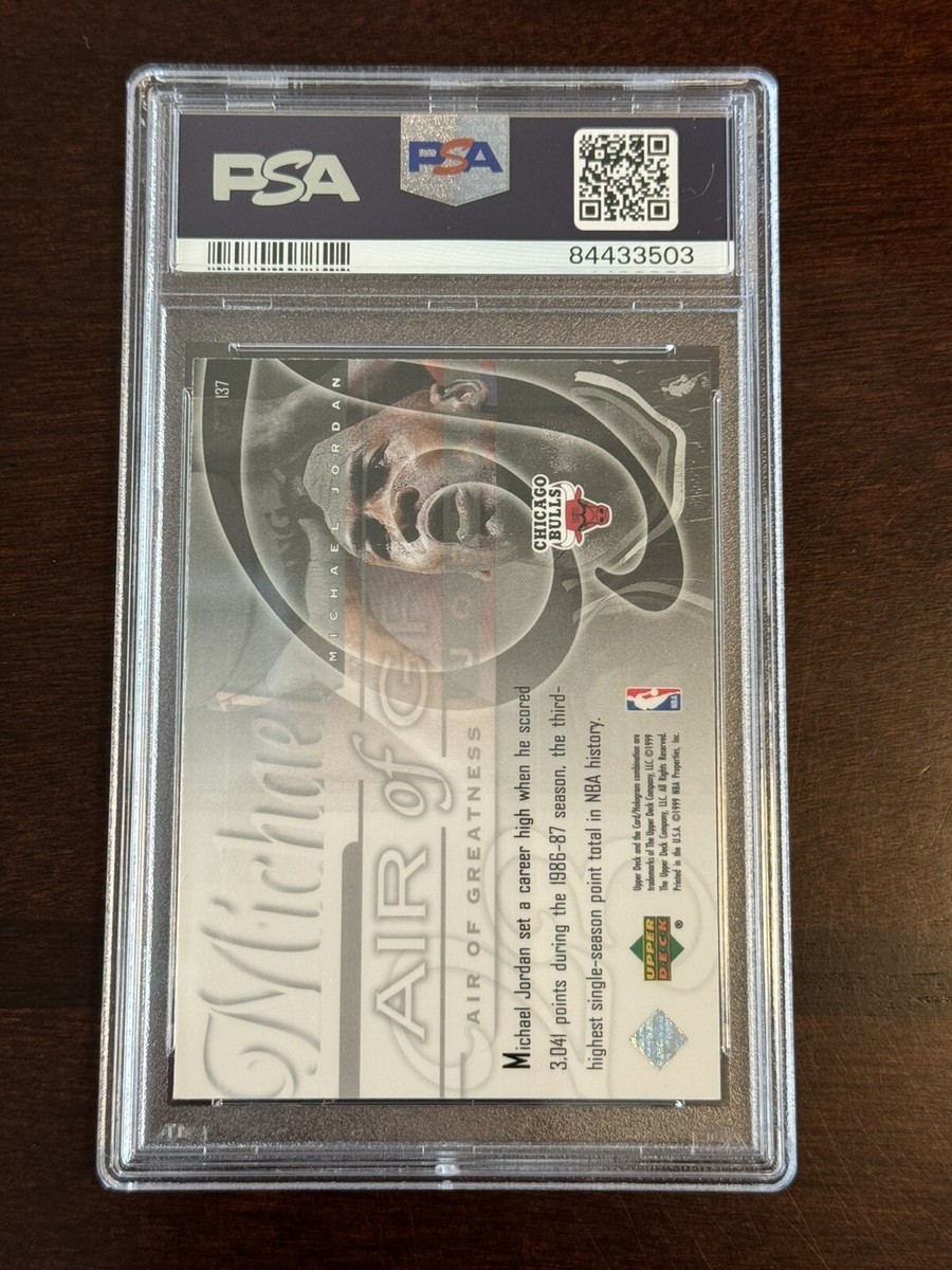 1999 Upper Deck Michael Jordan #137 Air of Greatness PSA 10