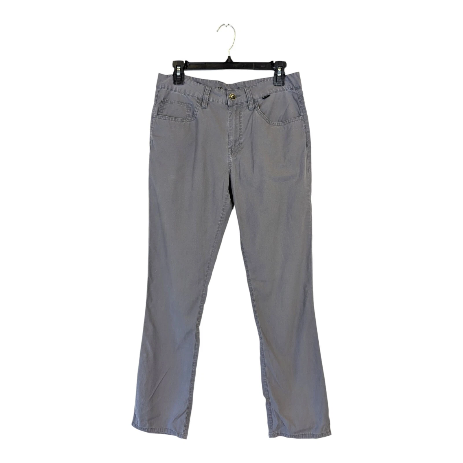 Travis Mathew Mens 30x30 Grey Flat Front Golf Chino 5 Pocket Pants Performance