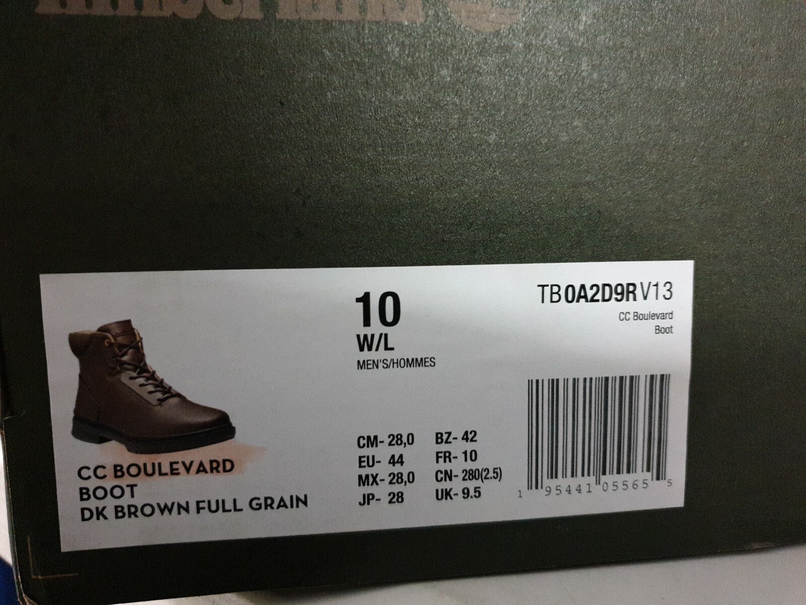 Timberland CC BOULEVARD HIKER FOR MEN IN DARK BROWN UK 9.5/EU 44 USS eBay