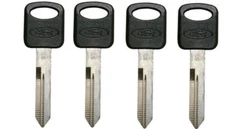 4 New Ford OEM Oval Logo Uncut Master Key Blank Keys - MADE IN USA