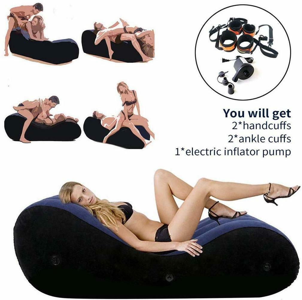 Sofá inflable portátil muebles sexuales silla sexual sofá sexual muebles + esposas eBay